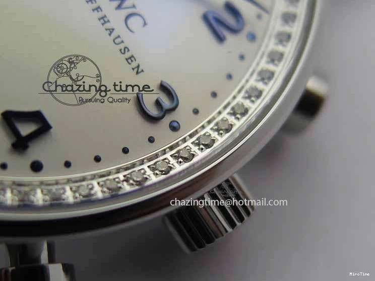 MIROTIME 0705 Portuguese IW3714 Diam ZF V2 1:1 Best Edition White Dial Blue Makers On Blue Leather Strap A79350 (Slim Movement) Stylish 7248